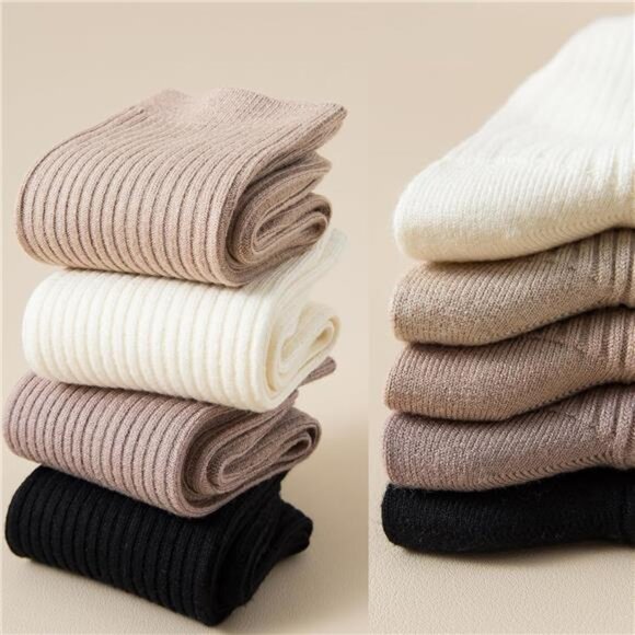 New 5 Pairs Fuzzy Soft Cozy Comfortable Socks for Women, Casual Sleep Comfy Sock - Picture 2 of 6